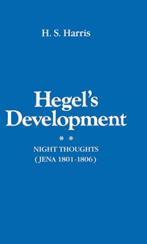 9780198246541: Night Thoughts (Jena 1801-1806) (Hegel's Development)