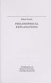 9780198246725: Philosophical Explanations