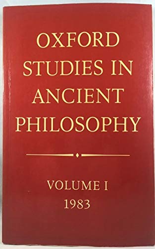 9780198247050: Oxford Studies in Ancient Philosophy