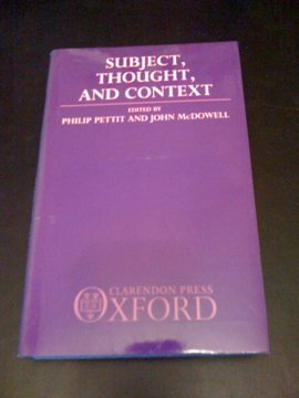 9780198247364: Subject, Thought and Context