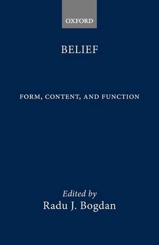 Beispielbild fr Belief: Form, Content, and Function zum Verkauf von HPB-Red