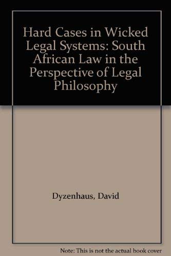 9780198252924: Hard Cases in Wicked Legal Systems: South African Law in the Perspective of Legal Philosophy