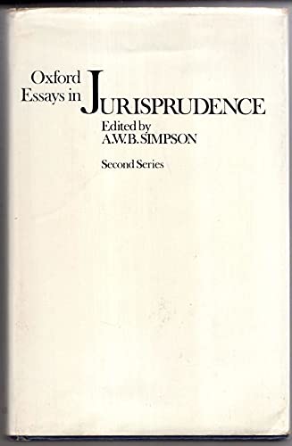 Oxford Essays in Jurisprudence (Second Series) (9780198253136) by Simpson, A. W. Brian