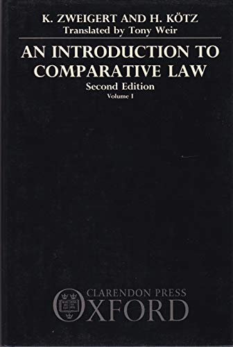 9780198255727: An Introduction to Comparative Law: v.1