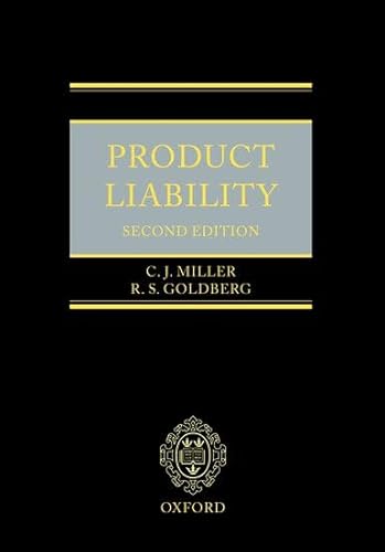 Product Liability (9780198256786) by C. J. Miller; R. S. Goldberg