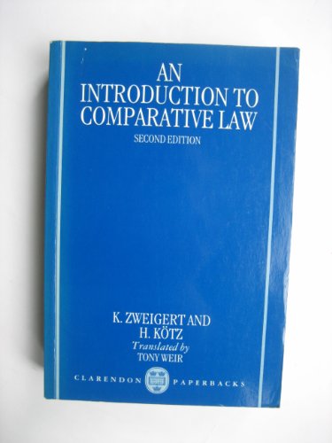 Imagen de archivo de An Introduction to Comparative Law a la venta por WorldofBooks