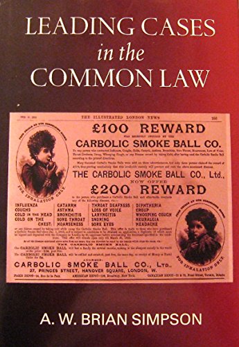 9780198258520: Leading Cases in the Common Law