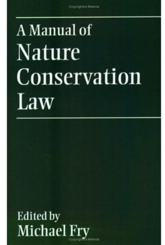 Imagen de archivo de A Manual of Nature Conservation Law a la venta por Anybook.com
