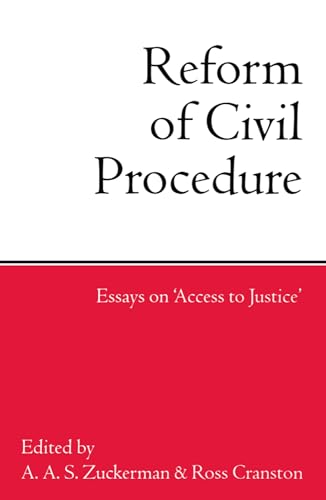 9780198260936: Reform of Civil Procedure: Essays on "Access to Justice"