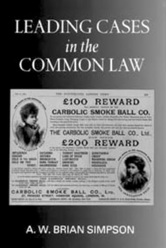 Imagen de archivo de Leading Cases in the Common Law a la venta por Chiron Media