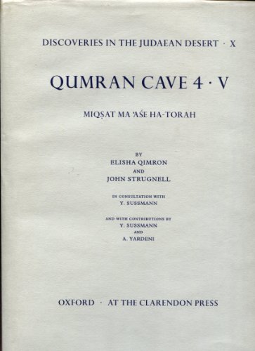 Beispielbild fr Discoveries in the Judaean Desert X (Qumran Cave 4 (V: Miqsat Ma'ase Ha-Torah) 1994. Reprint zum Verkauf von Antiquariaat Spinoza