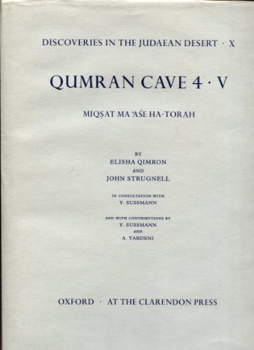 Stock image for Discoveries in the Judaean Desert X (Qumran Cave 4 (V: Miqsat Ma'ase Ha-Torah) 1994. Reprint for sale by Antiquariaat Spinoza