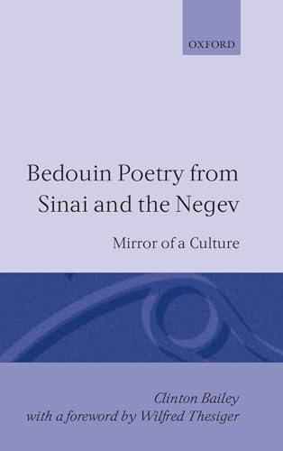 9780198265474: Bedouin Poetry from Sinai and the Negev: Mirror of a Culture