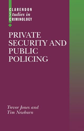 Imagen de archivo de Private Security and Public Policing a la venta por Better World Books