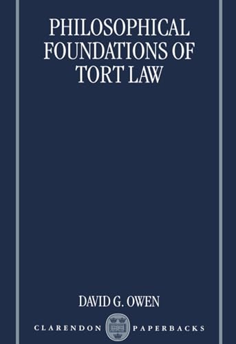 Philosophical Foundations of Tort Law