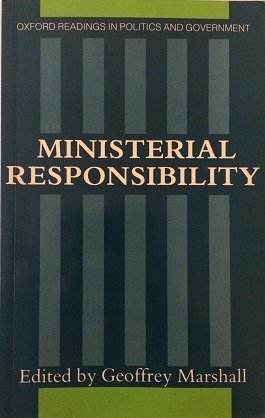 9780198275794: Ministerial Responsibility