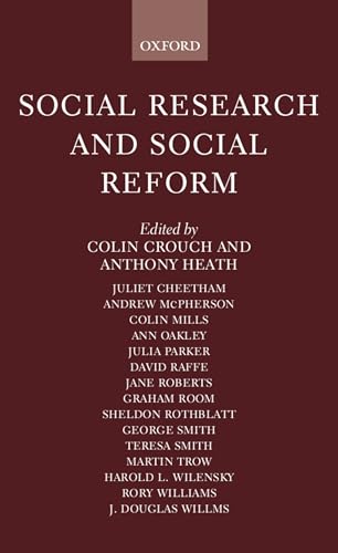 Stock image for Social Research and Social Reform: Essays in Honour of A. H. Halsey for sale by Anybook.com