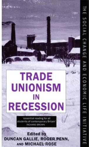 Imagen de archivo de Trade Unionism in Recession a la venta por Winghale Books
