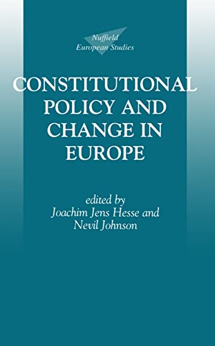 Imagen de archivo de Constitutional Policy and Change in Europe a la venta por Better World Books Ltd