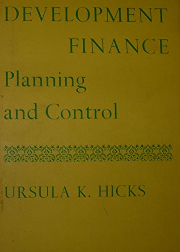 Stock image for Development finance : planning and control for sale by Better World Books