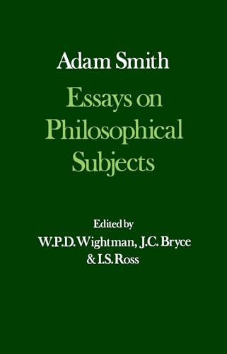 Beispielbild fr Essays on Philosophical Subjects (with Dugald Stewart's Account of Adam Smith) zum Verkauf von Anybook.com