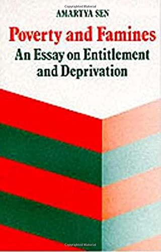 Imagen de archivo de Poverty and Famines: An Essay on Entitlement and Deprivation a la venta por ThriftBooks-Atlanta