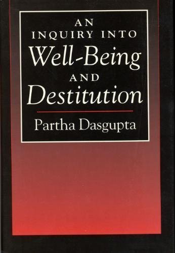 Imagen de archivo de An Inquiry into Well-Being and Destitution a la venta por BASEMENT BOOKS