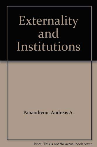 9780198287759: Externality and Institutions