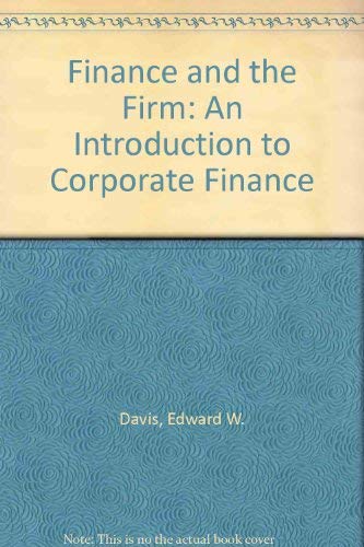 9780198288138: Finance and the Firm