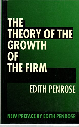 Imagen de archivo de The Theory of the Growth of the Firm a la venta por Bookmans