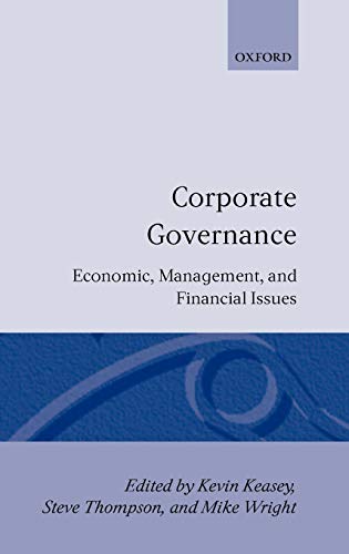 9780198289906: Corporate Governance: Economic and Financial Issues