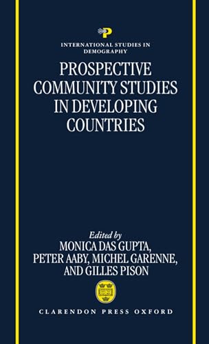 Prospective Community Studies In Developing Countries,