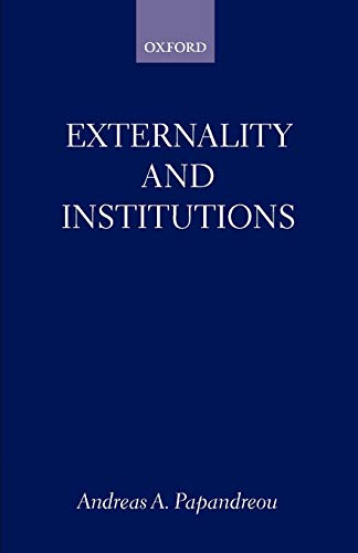 Beispielbild fr Externality and Institutions zum Verkauf von WorldofBooks