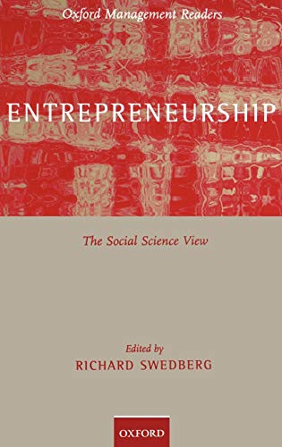 Beispielbild fr Entrepreneurship: The Social Science View zum Verkauf von Ria Christie Collections