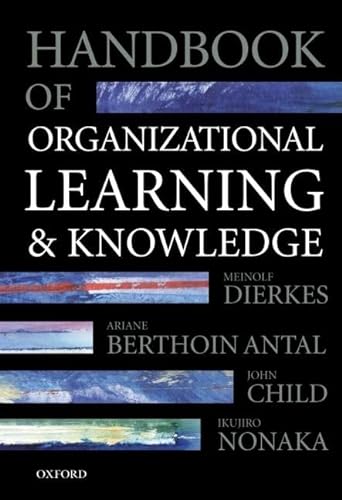 9780198295822: Handbook of Organizational Learning and Knowledge