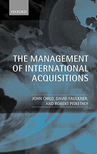 Imagen de archivo de The Management of International Acquisitions a la venta por Better World Books