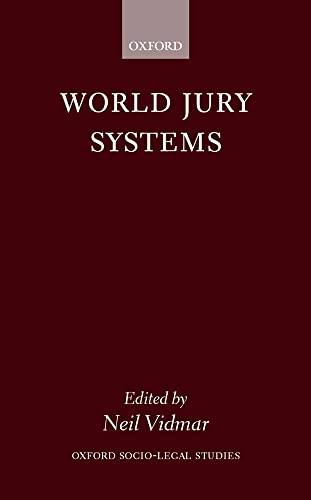 Stock image for World Jury Systems for sale by Better World Books: West