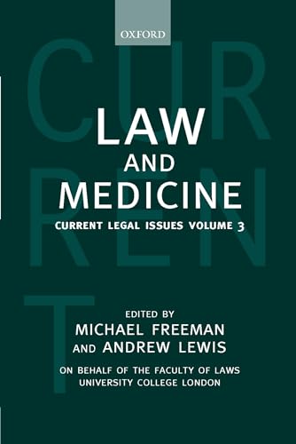 Law and Medicine: Current Legal Issues 2000: Volume 3