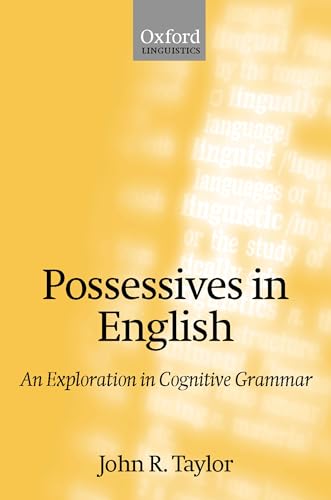 Imagen de archivo de Possessives in English: An Exploration in Cognitive Grammar a la venta por Chiron Media