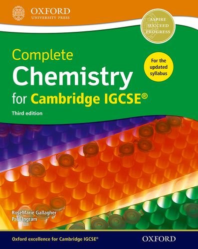 Imagen de archivo de Complete Chemistry for Cambridge IGCSGallagher, RoseMarie; Ingram, Pa a la venta por Iridium_Books