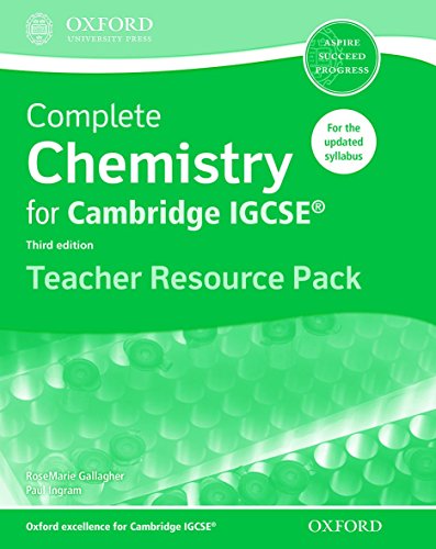 Stock image for Complete Chemistry for Cambridge IGCSE RG Teacher Resource Pack (Third edition) for sale by GF Books, Inc.