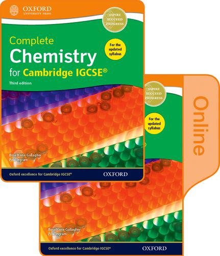 Stock image for Complete Chemistry for Cambridge IGCSERG Print and Online Student Book Pack (Third edition) (PACK) for sale by Iridium_Books