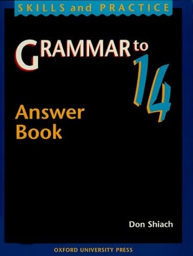 9780198314455: Grammar to 14: Answer Book