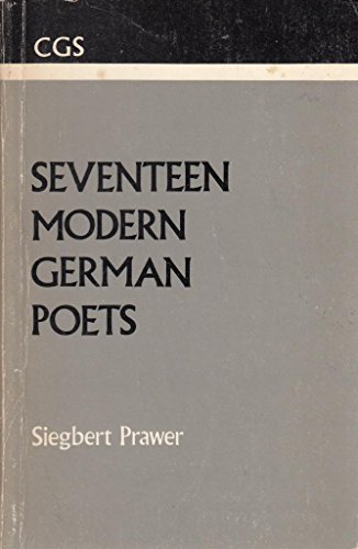 Beispielbild fr Seventeen Modern German Poets zum Verkauf von Better World Books