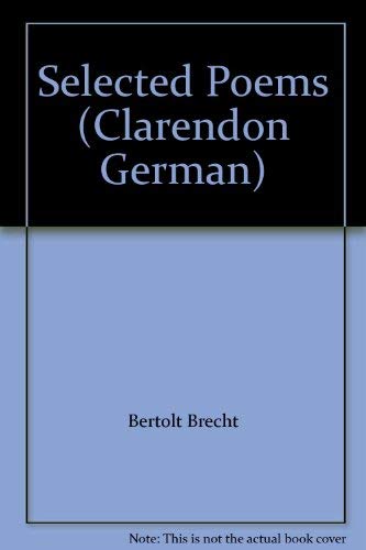 Stock image for Selected Poems (Clarendon German S.) for sale by WorldofBooks