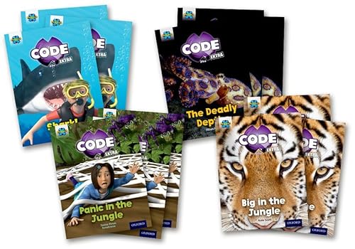 9780198363477: Project X CODE Extra: Green Book Band, Oxford Level 5: Jungle Trail and Shark Dive, Class pack of 12
