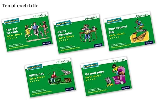 Stock image for Read Write Inc - Phonics Set 1A Green Story Books - Colour Pack of 50 for sale by GF Books, Inc.