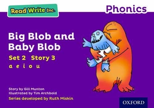 Stock image for Big Blob and Baby Blob (Purple Set 2 Storybook 3) (Read Write Inc. Phonics) for sale by WorldofBooks