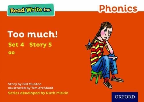 Imagen de archivo de Too Much! (Orange Set 4 Storybook 5) (Read Write Inc. Phonics) a la venta por WorldofBooks