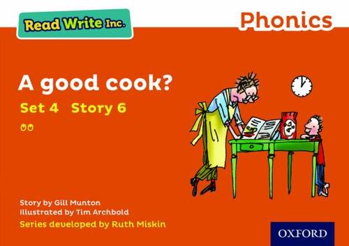 Imagen de archivo de Read Write Inc. Phonics: Orange Set 4 Storybook 6 A Good Cook? a la venta por WorldofBooks